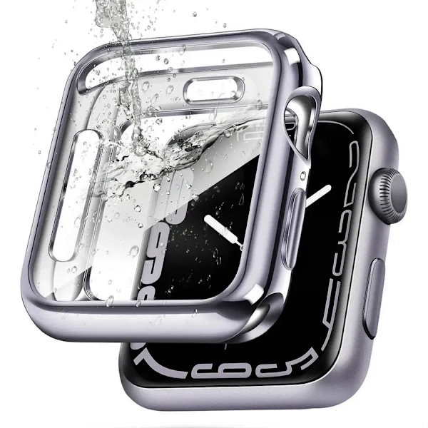 TPU-skal för Apple Watch Series 9 8 7 6 5 4 3 SE 41mm 45mm 42-44mm-40mm skärmskydd Tillbehör för Apple Watch armband Space Gray 9 41mm series 9-8-7