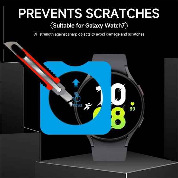 1-5 ST Tempered Glass För Samsung Galaxy Watch Ultra 47mm Premium Skärmskydd för Galaxy Watch 7 40mm 44mm Skyddsglas 2 PCS Galaxy Watch 7 44mm