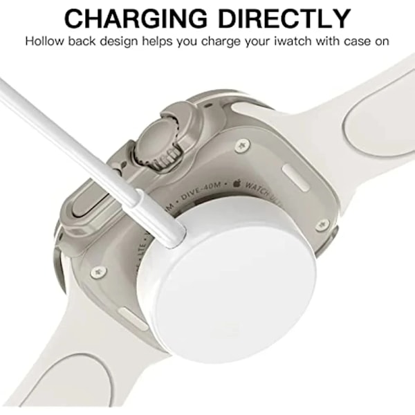 Matt Skal för Apple Watch Ultra 2 49mm Fodral Hård PC Stötsäker Kant Skyddande Stötfångare iWatch Series Ultra 49 mm Titanium color
