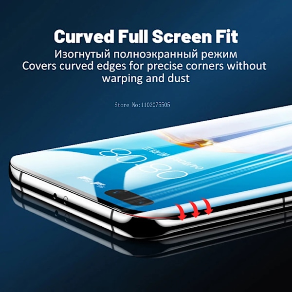 3 st Hydrogel Film Mjukt Skärmskydd För Huawei P30 P40 P50 P20 Mate 40 30 20 Pro Lite Plus Tillbehör Ej Glas Full Täckning For Huawei P40 Plus 3PCS