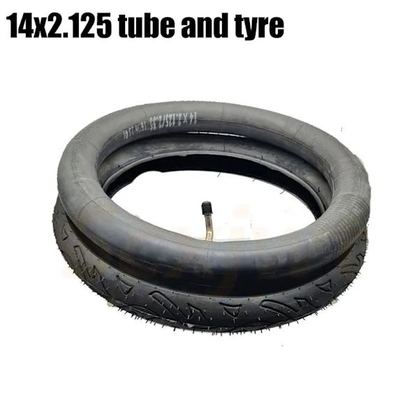 14 tums uppblåsbar skoter elcykeldäck 14x2,125 ytterdäck innerslang FÖR barncykel Baby Delar outer tyre
