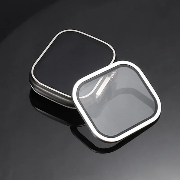 Härdat glas för Apple Watch Ultra 49mm Titanium Metallram Anti-Rep film för Series Ultra 2 Skärmskydd Tillbehör Titanium 7 for Apple ultra 2