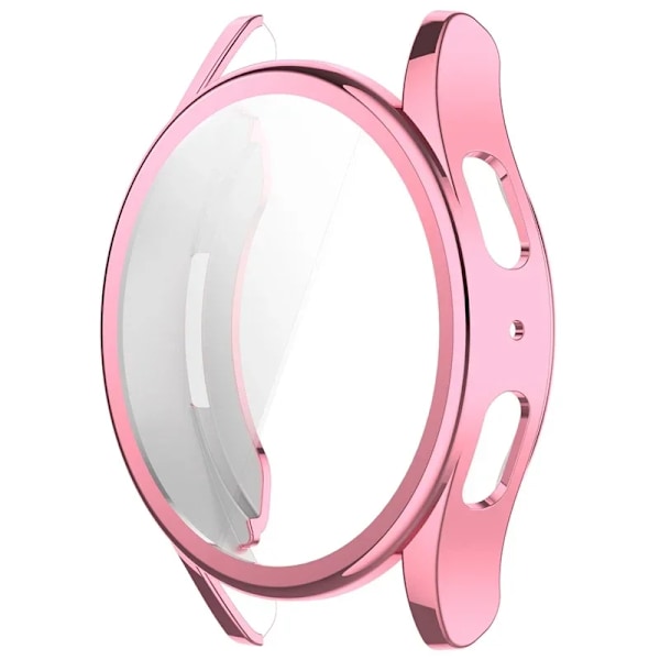 Silikon TPU Fodral Glas För Samsung Galaxy Watch 7 40mm 44mm Fulltäckande Skärmskydd Skal för Watch6 5 4 44mm 40mm Pink Galaxy Watch 5 44MM
