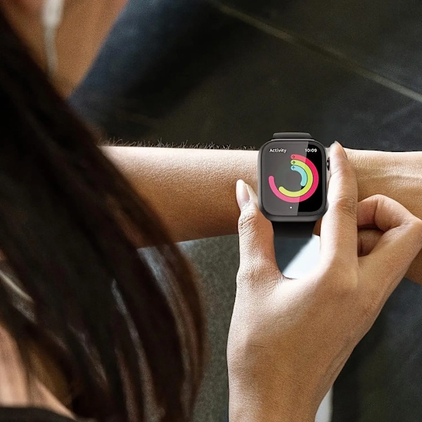 Skärmskyddsfodral i härdat glas för Apple Watch Series 9 Ultra 8 7 6 5 4 3 2 1 SE 49MM 45MM 41MM 40MM 44MM 42MM 49 MM Red 13 41MM