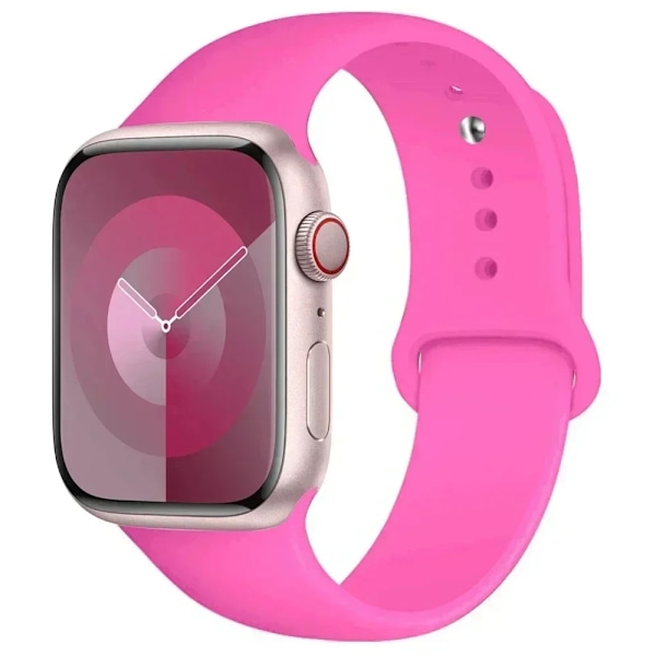 Original Silikonarmband för Apple Watch Band 44mm 38-40 42-46 41-45 46MM 49 mm Armband iwatch Serie 10 9 7 4 5 6 8 SE Ultra 2 3 Biabire P 42 44 45 46 49mm- S