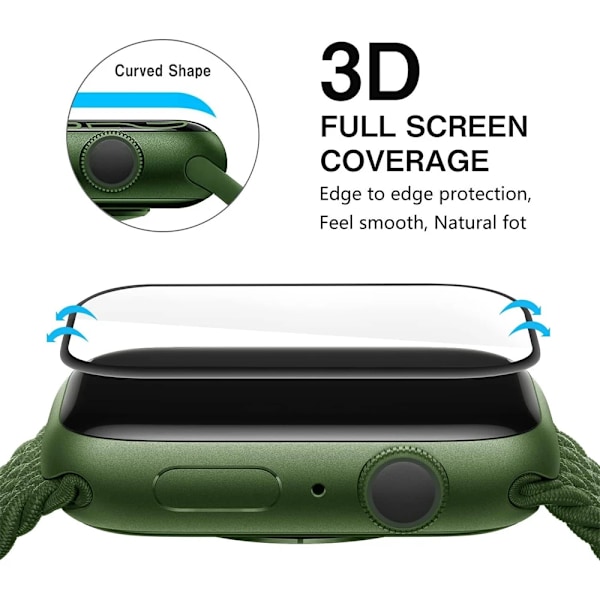 Keramisk film för Apple Watch 9 8 7 6 SE 45MM 41 44MM 40MM 38 42MM Skärmskydd IWatch Series 10 42/46MM Ultra 49MM Inte Glas Series 7 8 9 41MM 5PCS