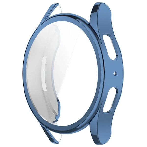Silikon TPU Fodral Glas För Samsung Galaxy Watch 7 40mm 44mm Fulltäckande Skärmskydd Skal för Watch6 5 4 44mm 40mm green Galaxy Watch 4 40MM