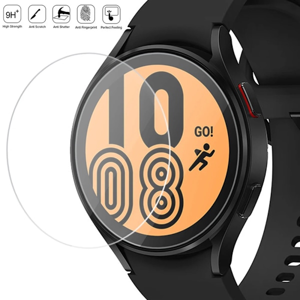 Härdat glas för Samsung Galaxy Watch 4/5/6/7 44mm 40mm 45mm Skärmskydd Galaxy Watch 4 42mm 46mm HD Klar Film 1-5ST 4 pieces Watch 4-5-6-7 40mm