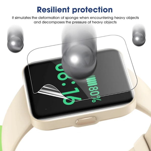 Skärmskydd för Redmi Watch 2 Lite - Mjukt, Repskyddande, Skyddsfilm för Redmi Watch 2Lite Smartwatch Tillbehör, Inte Glas For Watch 2 Lite 1 PCS