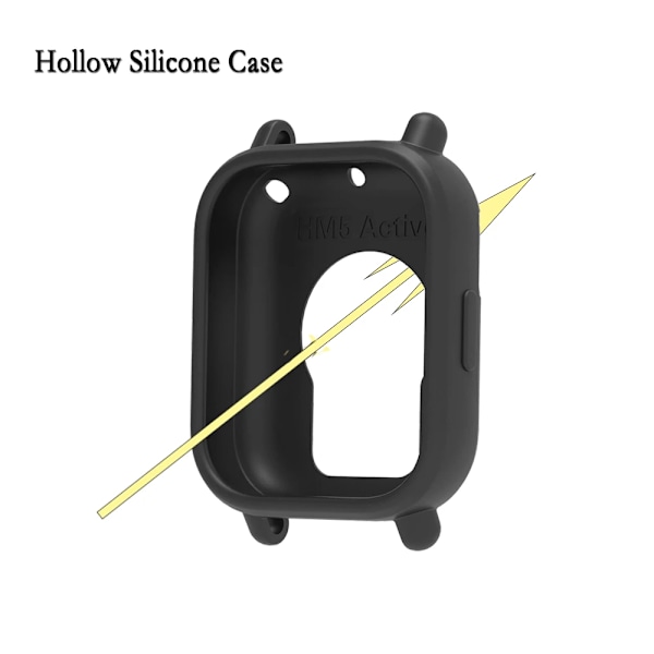 Klockfodral för Redmi Watch 5 Active Klockdekoration Högkvalitativt Mjukt Silikonskydd Anti-rep Skyddsskal 6 For Redmi 5 Active
