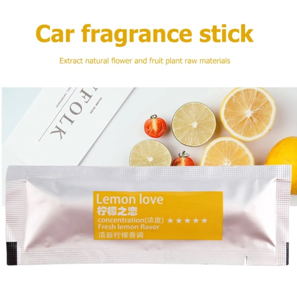 1-20 st Car Air Vent Clip Freshener Parfym Dofter Refills Aroma Sticks Romantisk lavendel Cabello Osmanthus Parfym Stick Lemon