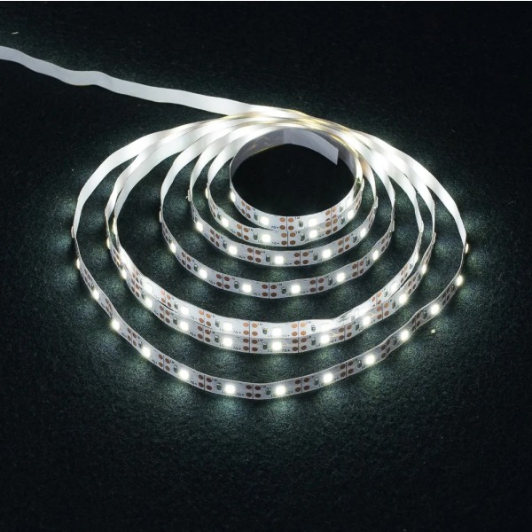 3AA Batteri Power Led Strip Light SMD2835 50cm 1M 2M 3M 4M 5M Flexibel belysning Bandtejp Vit/Varmvit Strip Bakgrundsbelysning warm white 3m