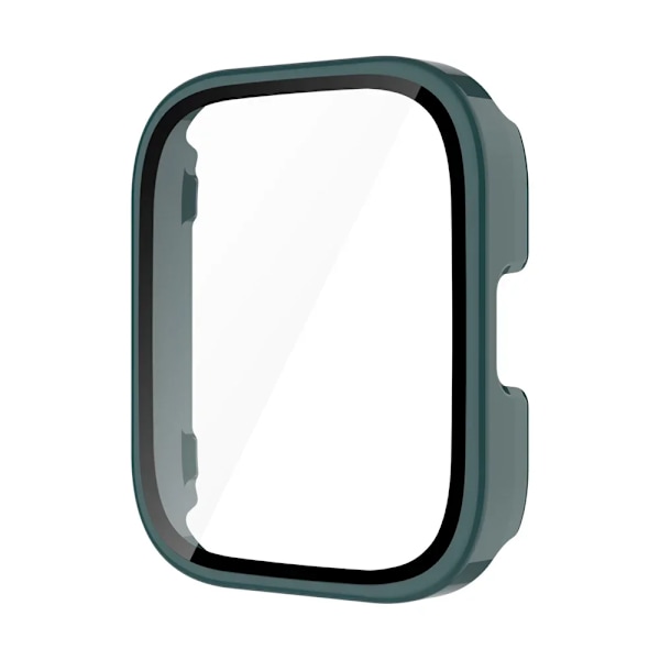 PC+Glas för Amazfit Bip 5 Unity Skal Smart Klocka Skärmskydd Heltäckande Skyddande Stötfångare för Amazfit Bip 5 Unity Green Amazfit Bip 5 Unity