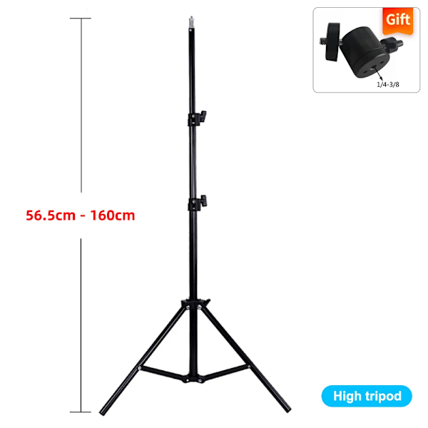 Projektorfäste Resestativ Högtalarstativ Utdragbart 110cm 160cm Tillbehör Fäste Kulhuvud för Laptop DSLR Kamera Utomhus 160cm
