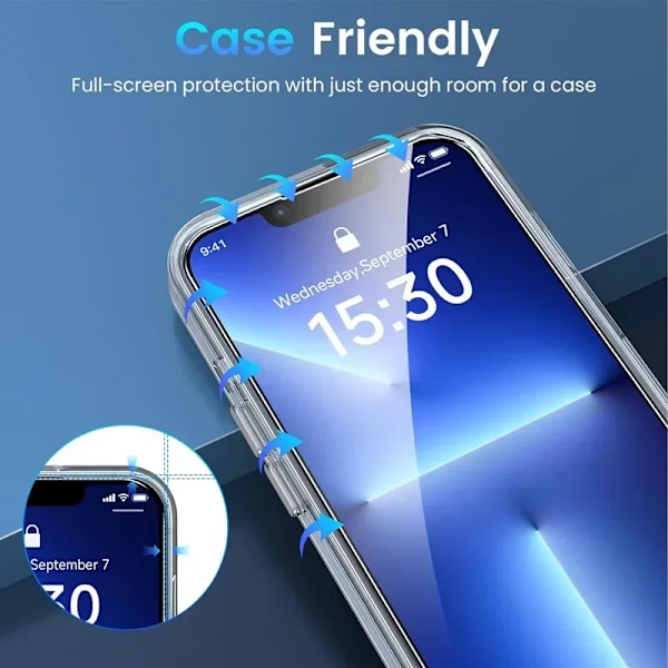 5 st Härdat Glas För iPhone 15 13 11 12 14 Pro Max Mini Skärmskydd För IPhone 16 7 8 Plus X XR XS MAX Skyddsglas For iPhone 12Pro Max 5 Pieces