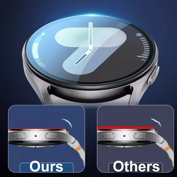 Härdat glasfilm för Samsung Galaxy Watch Ultra 47mm/7 6 5 4 44mm 40mm pro 45mm skyddsfilm för Galaxy 6 4 47mm 43mm 46mm Galaxy Watch 4 40mm 2 PCS