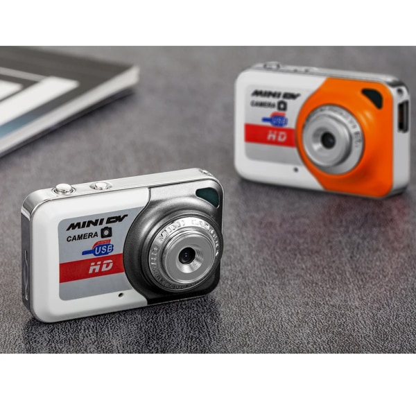X6 Minikamera Bärbar Ultra Mini High Denifition Digitalkamera Mini DV-stöd 32GB TF-kort med mikrofonpresenter för barn Orange
