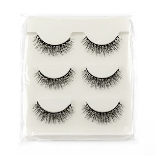 3/10 Par Half Lashes Makeup Naturliga Långa Katt Ögon Lashes Dramatiska Falska Ögonfransar Mjuka Faux Cils Falska Ögonfrans Extens Verktygcomment 3Pairs-G302W