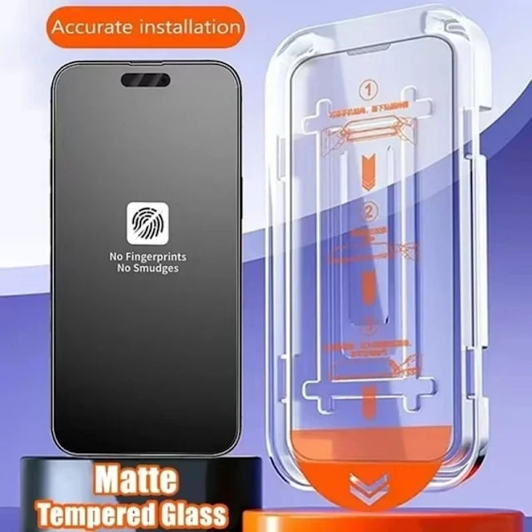 3-pack Oleofobisk Beläggning Dammfri Installation Skärmskydd för IPhone 13 14 11 12 15 16 Pro Max 15 Plus XR XS Matt Glas For iPhone 16Pro Max 3Pcs Matte Glass