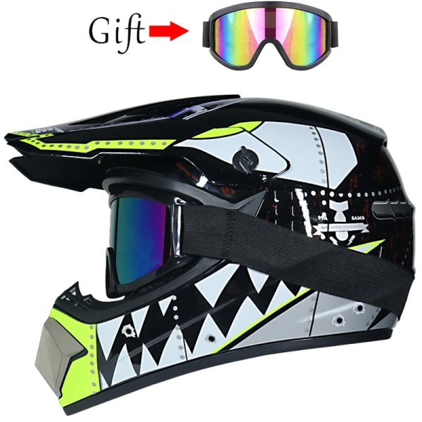 Motorcykelhjälm barn terränghjälm cykel downhill AM DH crosshjälm capacete motocross casco 1 L