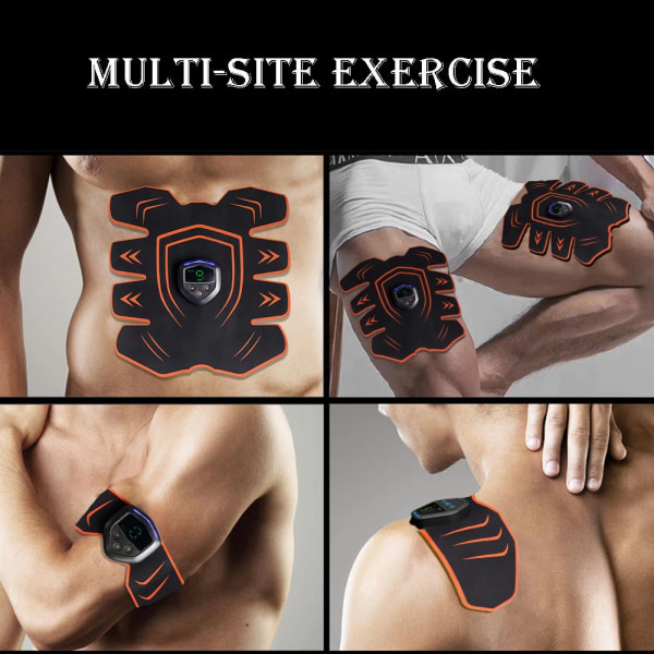 Magmuskelstimulatortränare EMS Abs Fitness Träningsutrustning Muskler Elektrostimulator Träning hemmagym Item B Arm suit