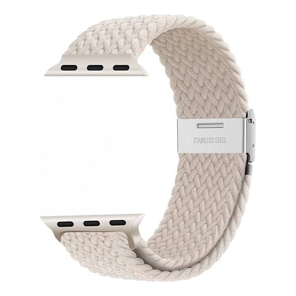 Armband för Apple Watch 46mm 45mm 44mm 49mm 40mm 41mm 42mm Flätad loop correa armband iWatch serie 10 8 9 7 5 se 6 4 Ultra Black 42 44 45 46 49 mm
