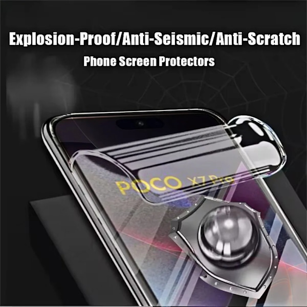 4 st Hydrogel Film för Xiaomi POCO X7 Pro X6 X5 X4 GT X3 NFC M6 M7 Pro Skärmskydd för POCO F7 Ultra F6 Pro F5 C65 C75 Film For POCO X6 Pro 5G 4PCS