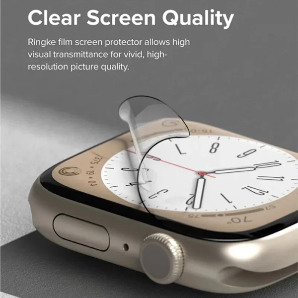 Skärmskydd för Apple Watch 46mm 45mm 41mm 44mm 40mm 42mm 38mm 49mm Klar Hydrogel Film iWatch Series Ultra 10 9 8 7 6 SE 3 Series 123 38MM 5PCS