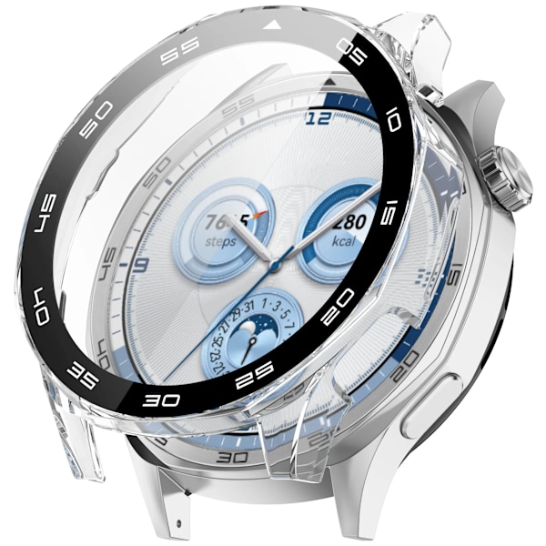 PC + Härdat Glas Skal För Huawei Watch GT5 46mm 41mm Fulltäckande Skärmskydd Stötfångare för Huawei Watch GT 5 Skalskydd Transparent Huawei GT5 46mm