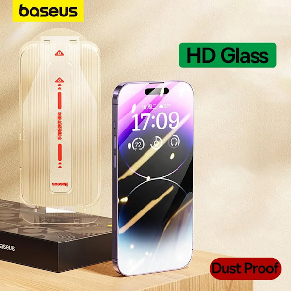 Baseus Skärmskydd för iPhone 15 14 13 Pro Max Corning Glas Anti Spy Fullt Härdat Glas Skydd för iPhone 15 Pro Plus HD Glass 1PC Standard Glass