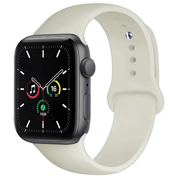 Silikonarmband för Apple Watch Band Ultra 2 49mm 45mm 44mm 41mm 40mm 38mm Correa Armband IWatch Series 9 8 7 5 4 3 8 6 SE 44mm Rock W 42mm44mm45mm49mm S