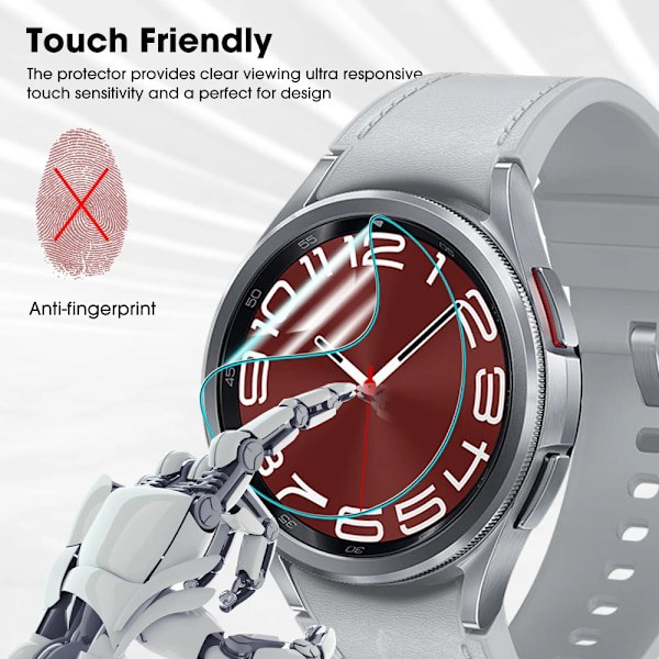 1-10 st Hydrogel-filmer för Samsung Galaxy Watch 6 40/43/44/47mm Smartwatch Tillbehör HD Klar Mjuk TPU Skärmskydd Watch 6 40mm 3PCS