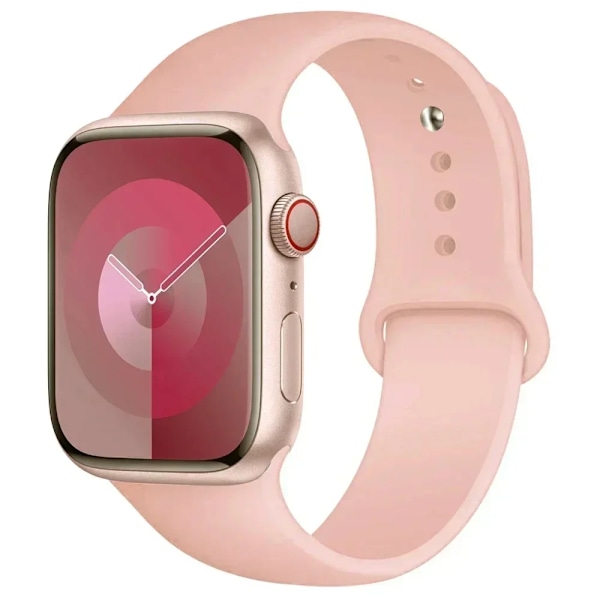 Silikonarmband för Apple Watch Band Ultra 2 49mm 45mm 44mm 41mm 40mm 38mm Correa Armband IWatch Series 9 8 7 5 4 3 8 6 SE 44mm P 42mm44mm45mm49mm L