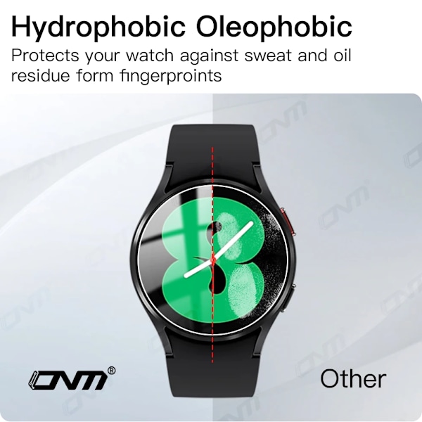 9H Härdat Glas för Samsung Galaxy Watch 7/6/5/4 40/44mm Classic 43/47mm Pro Skärmskydd Anti-repor Film Tillbehör 1 Pcs 44MM for Watch 5
