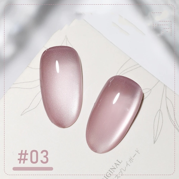 XEIJAYI Rosa Kattöga Gel Nagellack Keramisk Magnetisk Gel UV Semi-permanent Emaljer Lack Nagelmaterial För Professionella Gel GY133-3