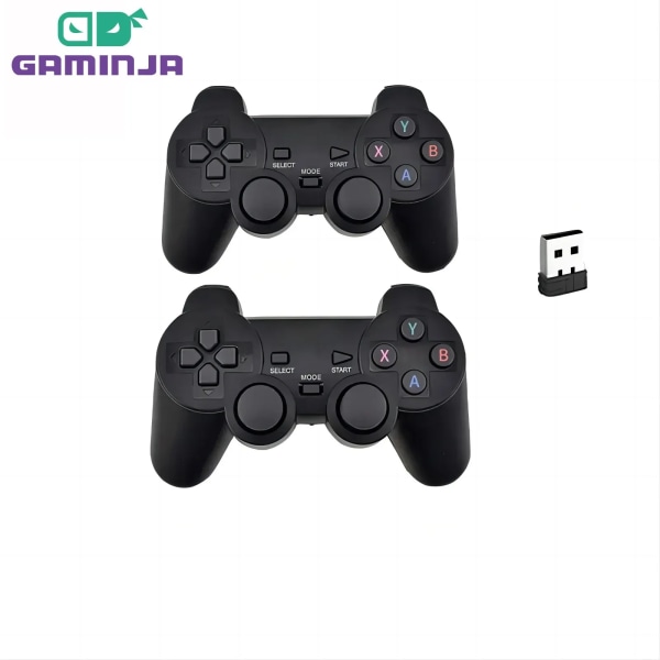 GAMINJA 2.4G trådlös Gamepad Joystick Spelkontroll för Game Stick Smart TV Box Game Box PC Joystick Speltillbehör