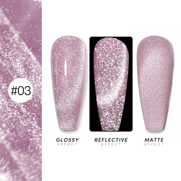 AS 15ml Magnetisk Katt Gel Nagellack Cat Eye Glitter Effekt Semi Permanent 36 Färger Soak Off UV Gel Lack Manikyr Nagelkonst YRM 3