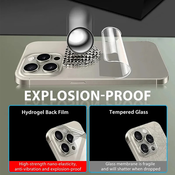 3 st Hydrogel Film för iPhone 16 15 14 13 12 11 Pro Max Mini Mjukt Skärmskydd 8 Plus Baksida Film Ej Glas Telefontillbehör For iPhone 7 8 Plus 3 Pieces