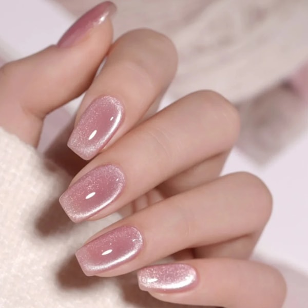XEIJAYI Rosa Kattöga Gel Nagellack Keramisk Magnetisk Gel UV Semi-permanent Emaljer Lack Nagelmaterial För Professionella Gel TB80-2