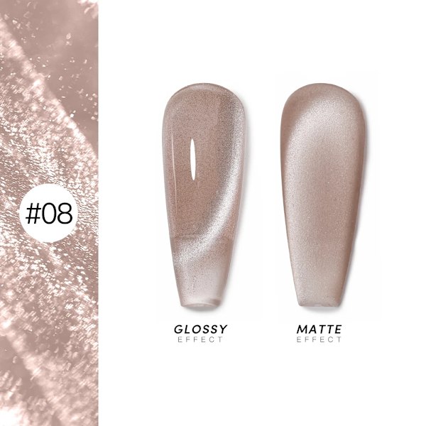 AS 15ml Magnetisk Katt Gel Nagellack Cat Eye Glitter Effekt Semi Permanent 36 Färger Soak Off UV Gel Lack Manikyr Nagelkonst YRM 8