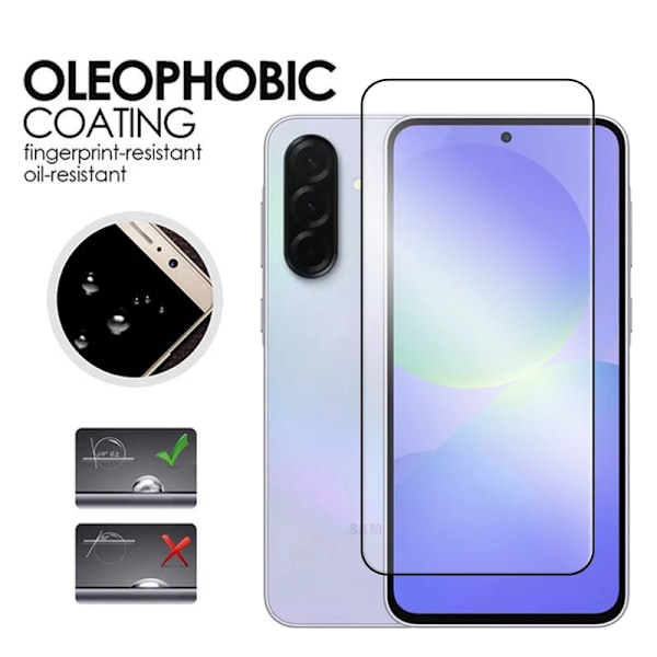 6-i-1 Glas för Samsung Galaxy A56 5G För Samsung Galaxy A06 A16 A26 A36 A56 Härdat Glas 2.5D Fulltäckande Lim Skärmskydd Only 4 Front Glass For A56 5G
