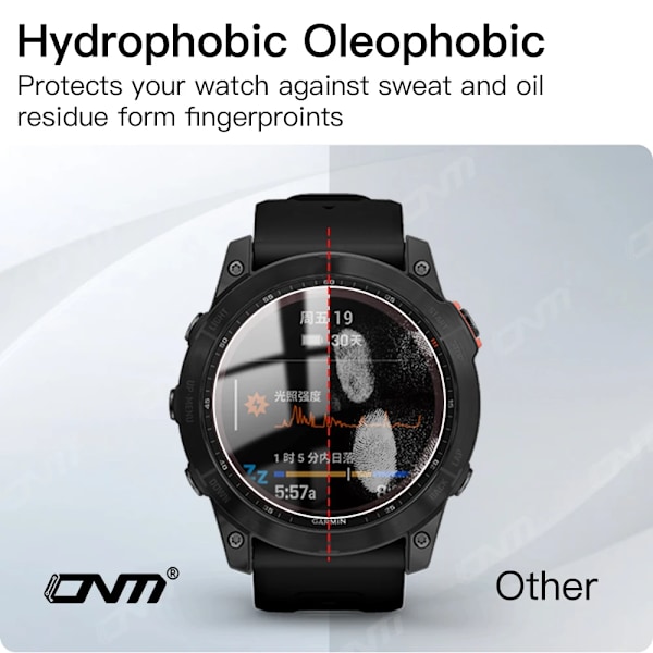 9H Härdat Glas För Garmin Fenix 8 7X 6X Pro 7 6 7S 6S 5 5S Solar AMOLED Skärmskydd Glas Anti-repor Film Tillbehör For Fenix 6 2 PCS