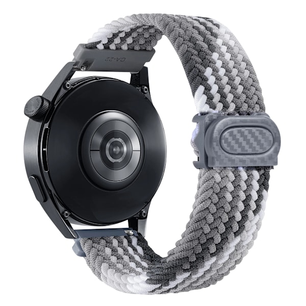 20mm 22mm Klockarmband för Samsung Galaxy Watch 7/6/4/5/Pro/6 Classic/S3/active 2 Band Flätat Armband Huawei GT 23 GT4 GT5 46mm Black Clever Galaxy watch 5-5 pro