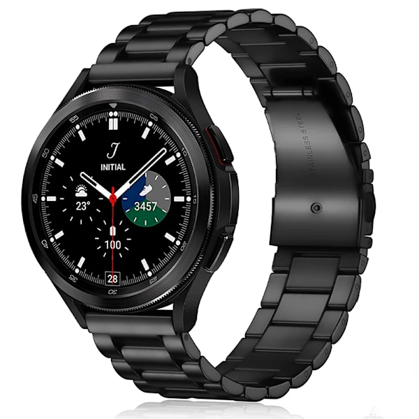 Metallarmband för Samsung Galaxy Watch 7/6/5/4 40mm 44mm Rostfritt Stål Armband Galaxy Watch 6/4 Classic 47mm 43mm 46 42mm/5pro 45mm Black with tool Watch 6 Classic 47mm