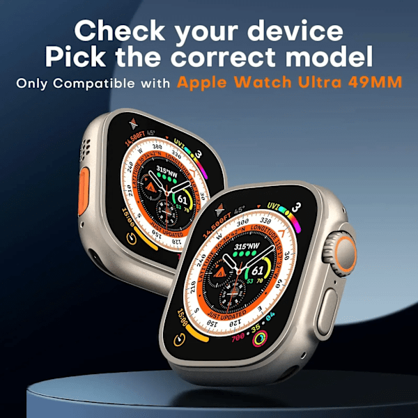 Härdat glas för Apple Watch Ultra 49mm skärmskydd reptåligt för Apple Watch 8 Pro 49mm Smartwatch 4-Pcs 49MM iwatch ultra