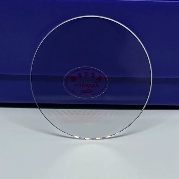 Klockglas Safir Ersättning Platt 1.0mm Tjock i Diametrar 11.5-42mm Transparent kristall 1 Stycke Diameter 15.5 mm Thick 1.0mm