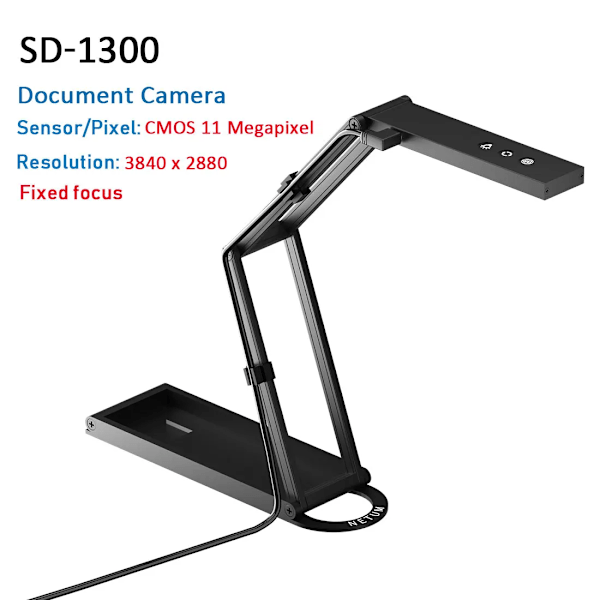 NETUM Bok Skanner T101 Autofokus Dokument Skanner Max A4 A3 Storlek med Smart OCR LED Bordlampa för Familj Hemmakontor SD-1300