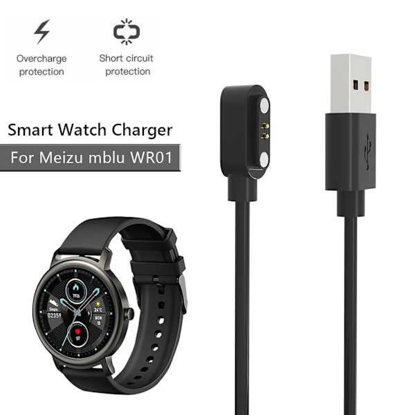 USB Magnetisk Laddare Armbandsur Laddningskabel Snabbladdning för Mibro GS/Air XPAW001/Lite XPAW004/A1/Mi Band 8/Lite 2/T1/ C2 D