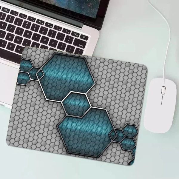 Anime Hexagonal Honeycomb Musmatta Speltillbehör Gabinete PC Gamer Dator Tangentbord Skrivbordsmatta Gummi Laptop Liten musmatta FH007086 30x35cm