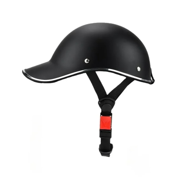 Universal cykel- cap elektrisk cykelskyddshjälm med justerbar rem för vuxna Cykeltillbehör black